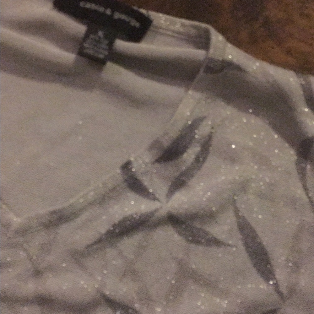 Light weight shimmery sweater